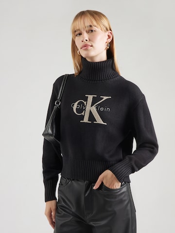 Calvin Klein Jeans Pullover 'Chenille' i sort: forside