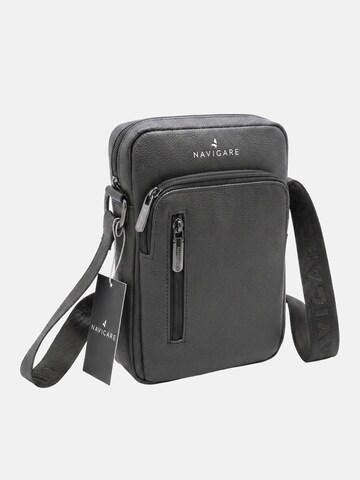 Borsa a tracolla 'Borsa a Tracolla Uomo Navigare Poliestere Zip' di Navigare in nero