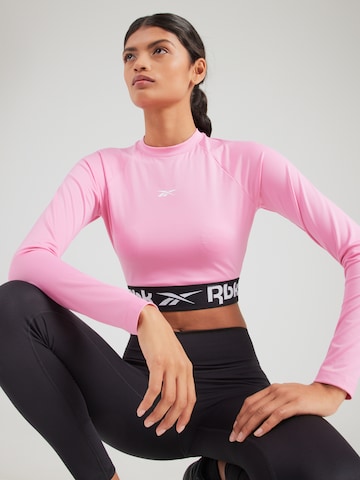 Reebok Funkcionalna majica | roza barva: sprednja stran