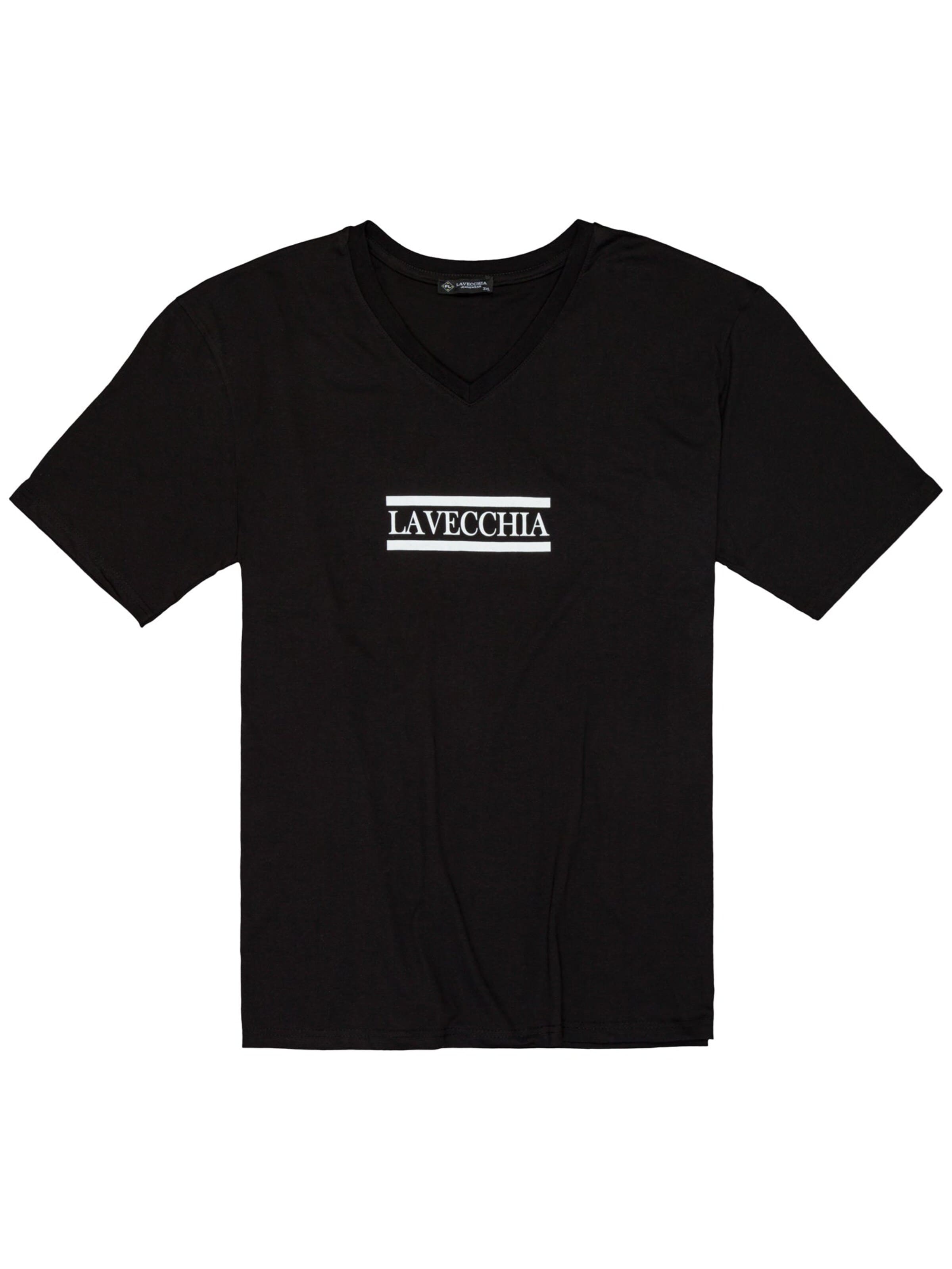 Lavecchia - Camiseta 'LV-9500 Übergrößen' en negro: frente