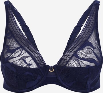 Chantelle Triangel BH 'TRUE LACE' in Blau: predná strana