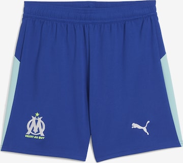 Regular Pantalon de sport 'Olympique de Marseille 25/26' PUMA en bleu : devant
