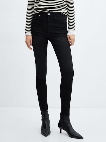 MANGO Skinny Jeans 'Abby' in Black: front