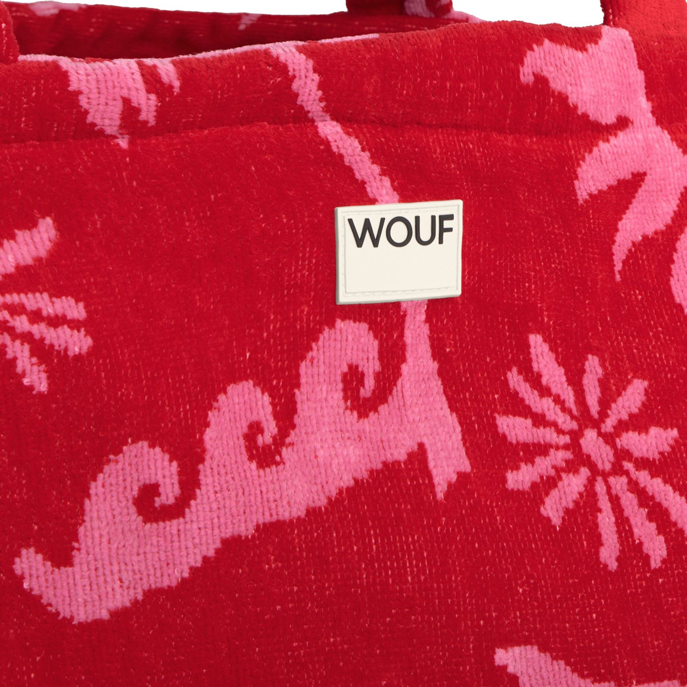 Cabas 'Terry' Wouf en rouge