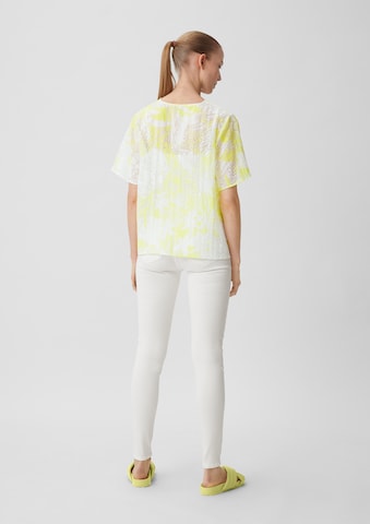 comma casual identity Blouse in Geel: terug