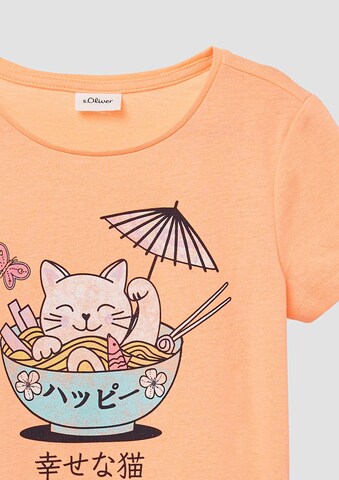 s.Oliver Shirt in Oranje