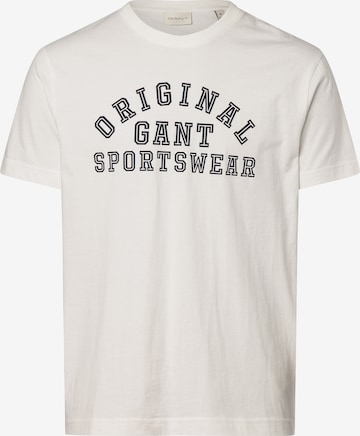 T-Shirt GANT en blanc : devant