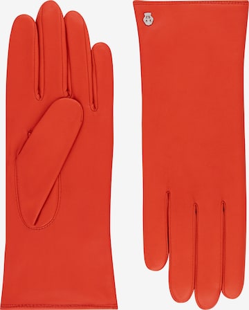 Roeckl Full Finger Gloves 'Hamburg' in Orange: front