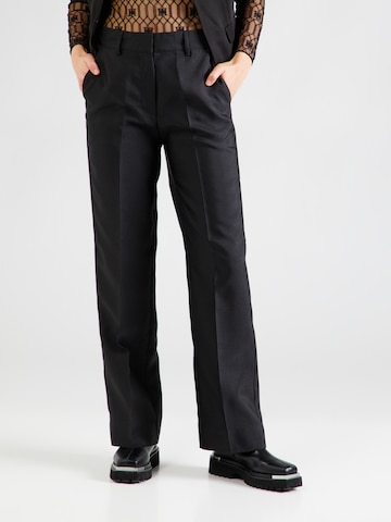 SECOND FEMALE Regular Pantalon 'Elegance' in Zwart: voorkant