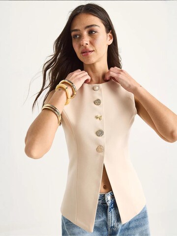 Bianco Lucci Weste in Beige