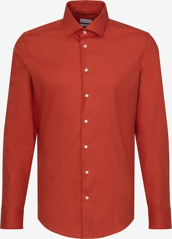 SEIDENSTICKER Business Shirt in Orange: front