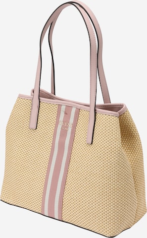 GUESS Shoppingväska 'Vikky' i beige: framsida