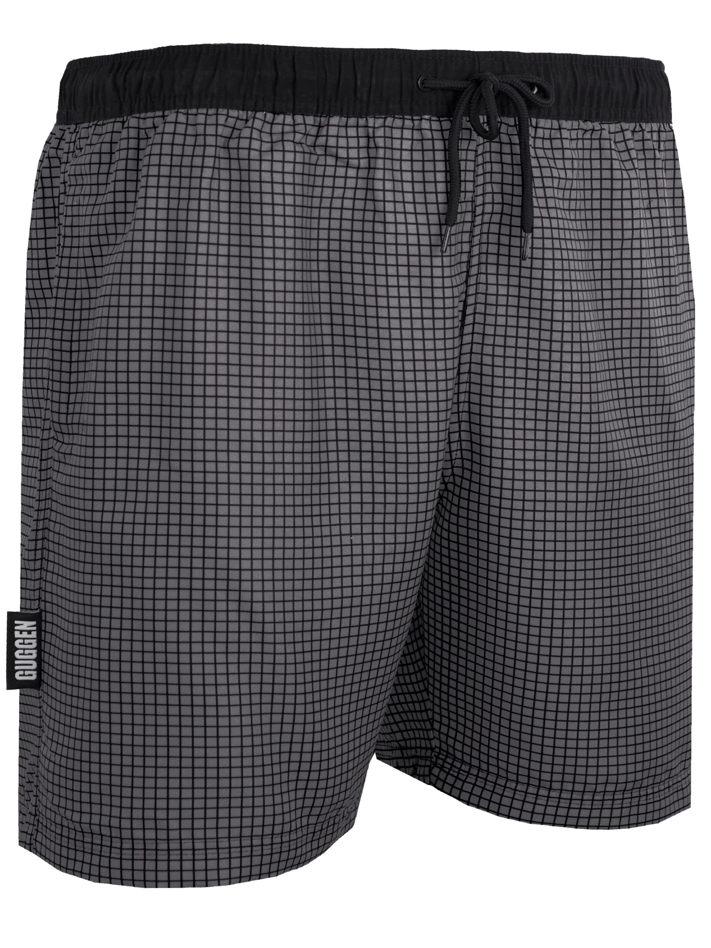 Guggen Mountain Swimming shorts 'Boardshorts Style 6' in Grey: front