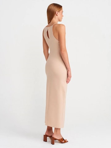 Dilvin Jurk in Beige