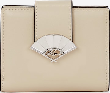 Karl Lagerfeld Portemonnee in Beige: voorkant