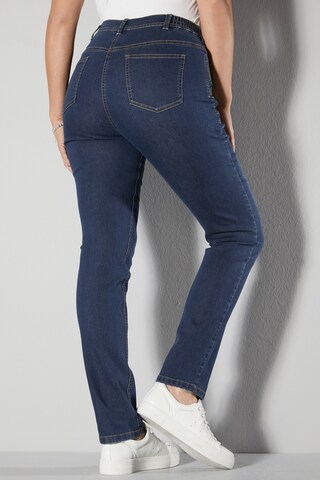 Coupe slim Jean MIAMODA en bleu