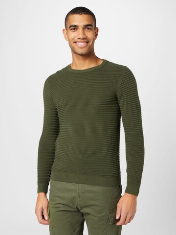 BLEND - Jersey en verde: frente