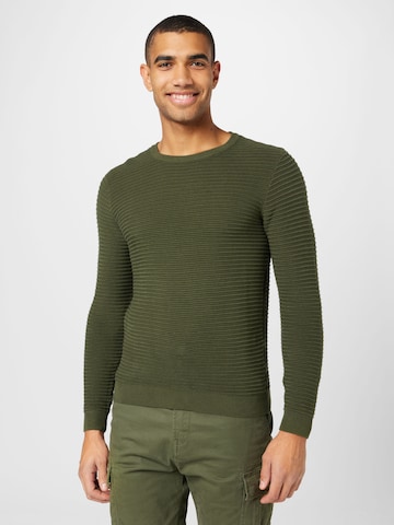 BLEND Sweater in Green: front