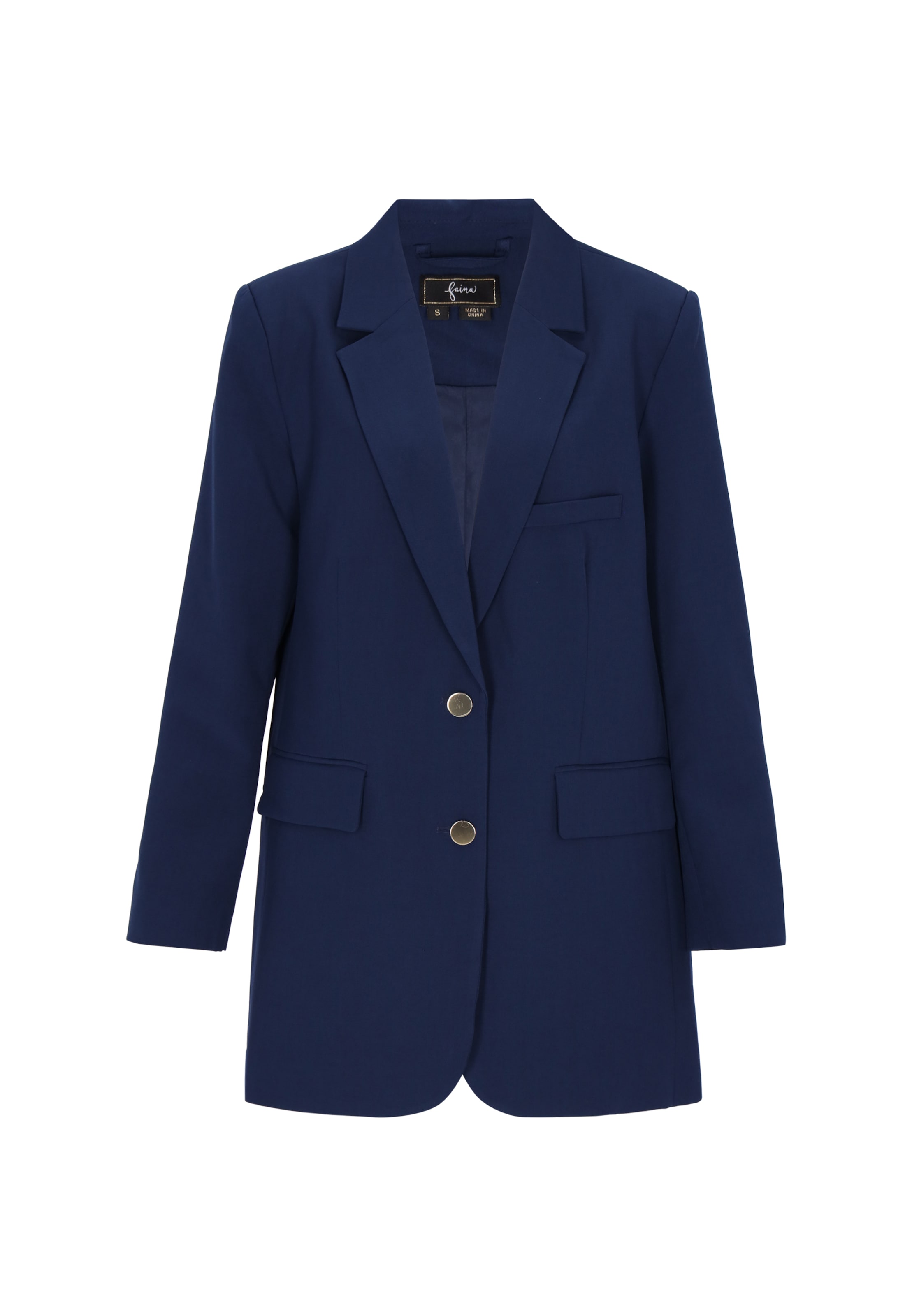 faina - Blazer en azul: frente