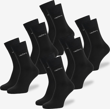 Calzino di HøyBerg in nero: frontale