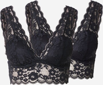 Bustier Soutien-gorge Lindex en noir : devant