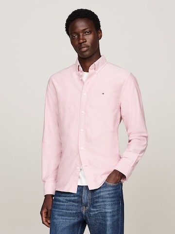 TOMMY HILFIGER Regular fit Overhemd 'Heritage' in Roze