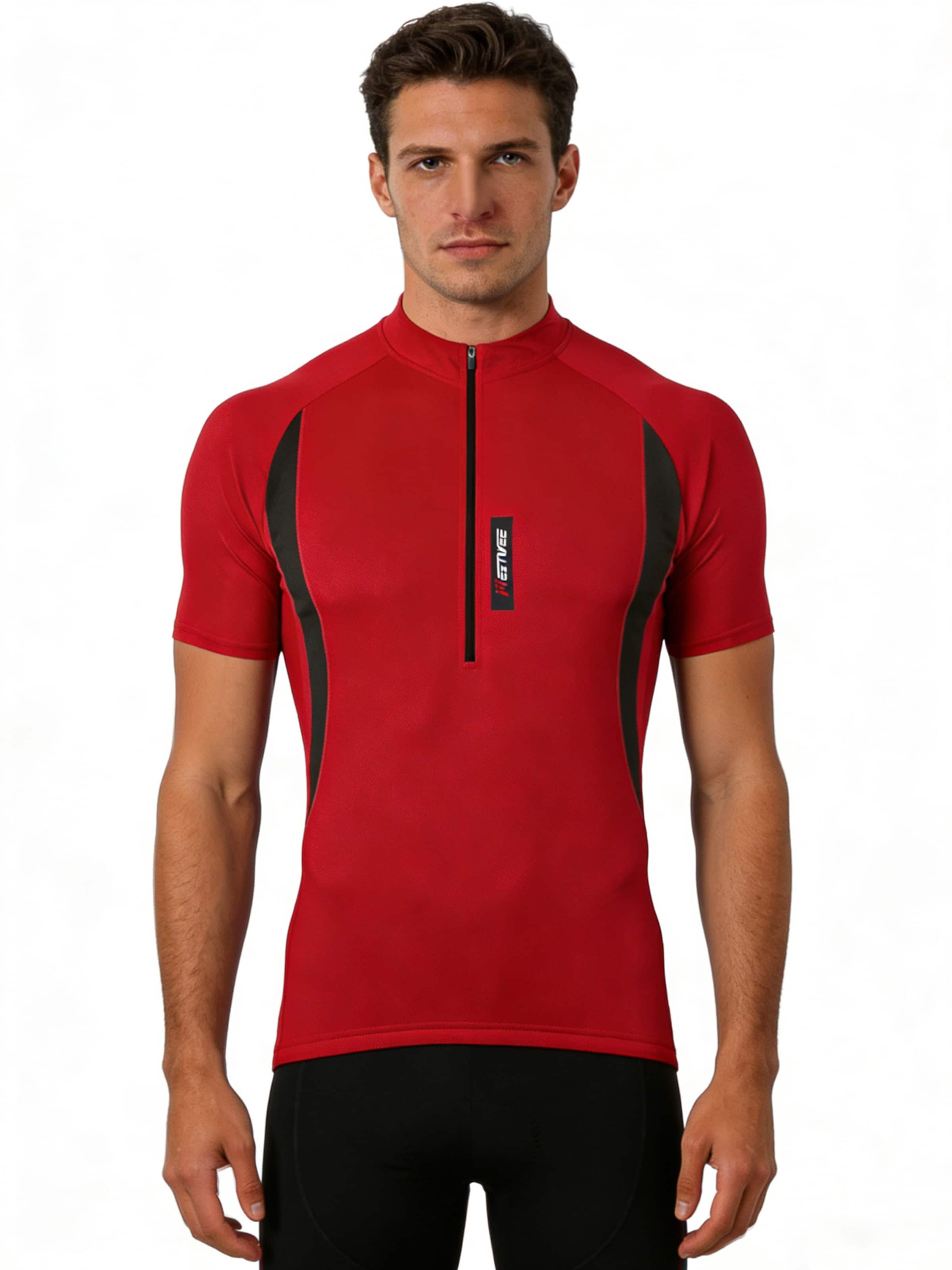 MEETWEE Performance shirt 'Cycling Quick Drying Top' in Red: front