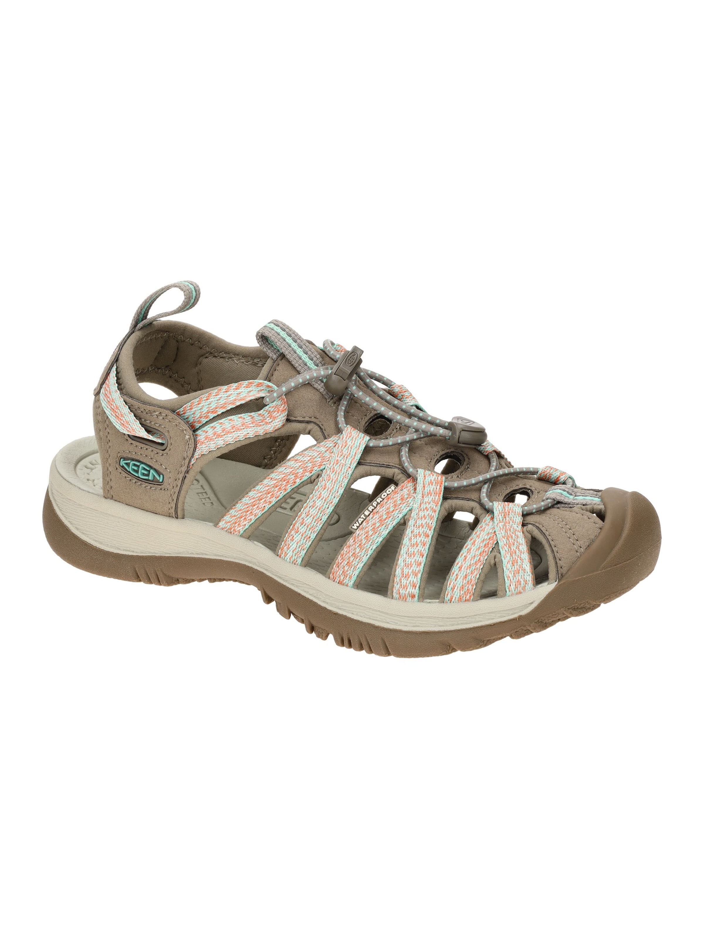 KEEN Sandals 'Whisper Outdoor Wasser' in Brown: front