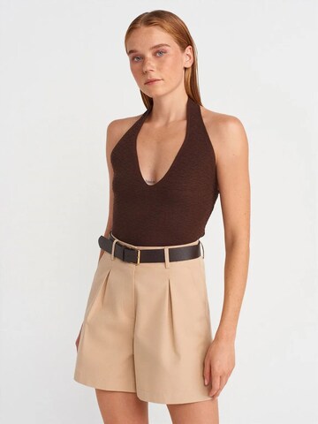 Dilvin Blouse 'Blusen' in Bruin: voorkant