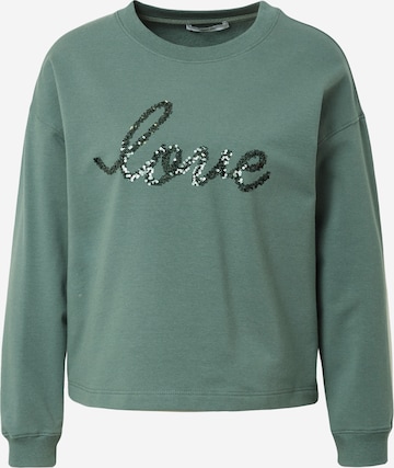 ABOUT YOU Sweatshirt 'Valentine' in Groen: voorkant