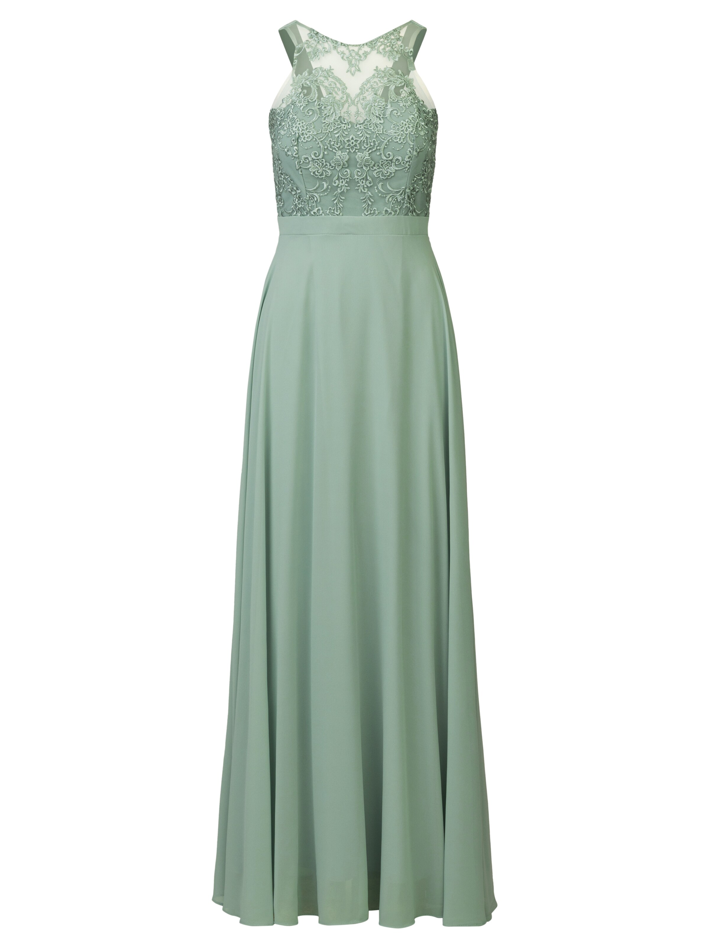 Kraimod - Vestido de noche en verde: frente