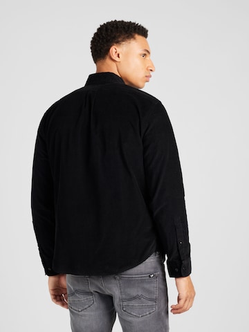 Banana Republic Regular Fit Hemd 'PINWALE' in Schwarz