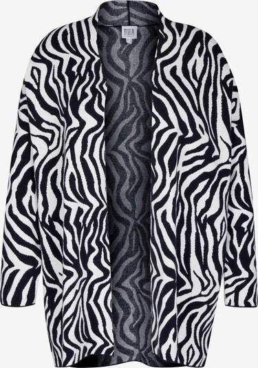 Rock Your Curves by Angelina K. Cardigan en noir / blanc, Vue avec produit