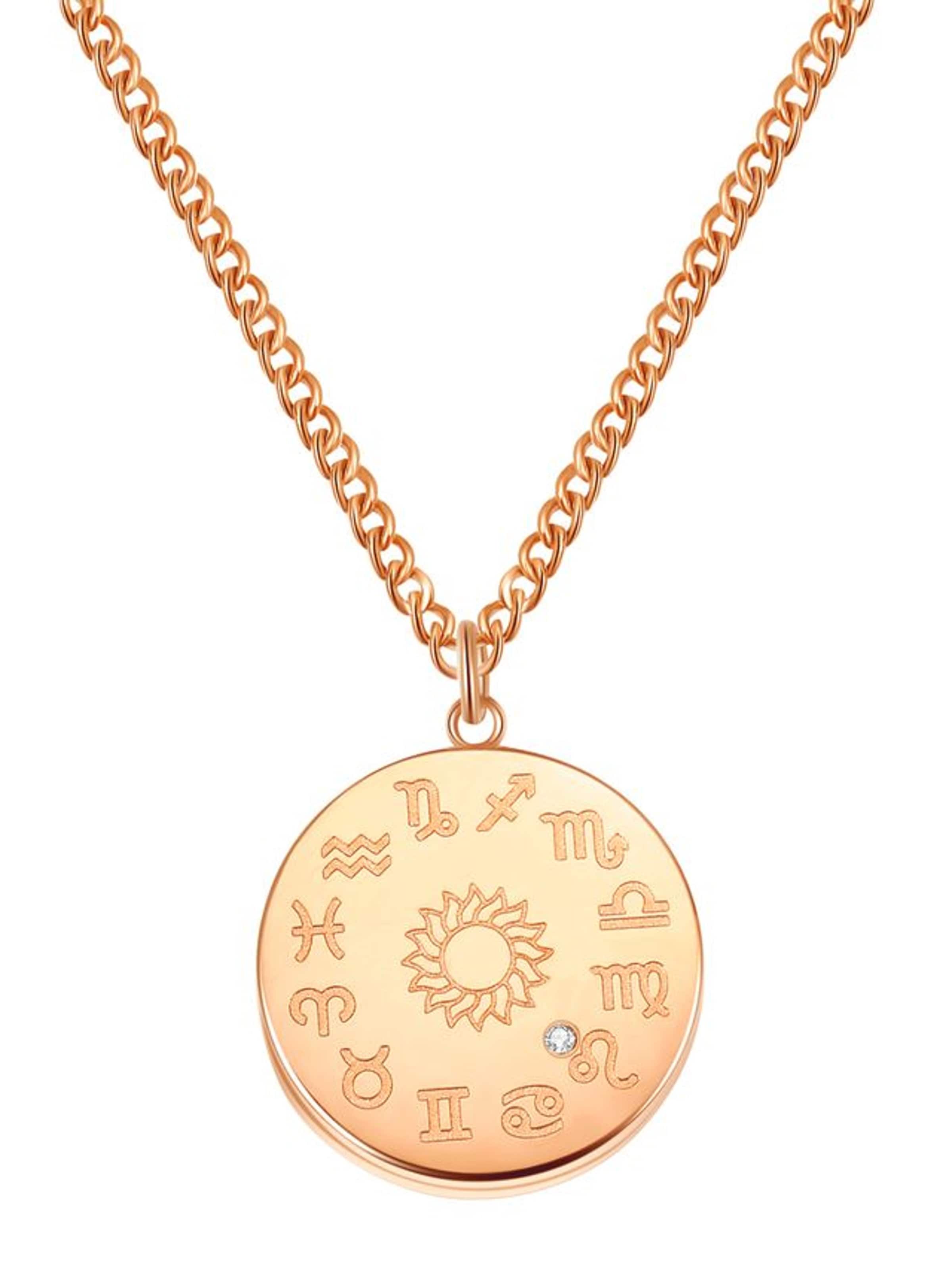 Hey Happiness - Cadena 'Luminous Leo' en oro