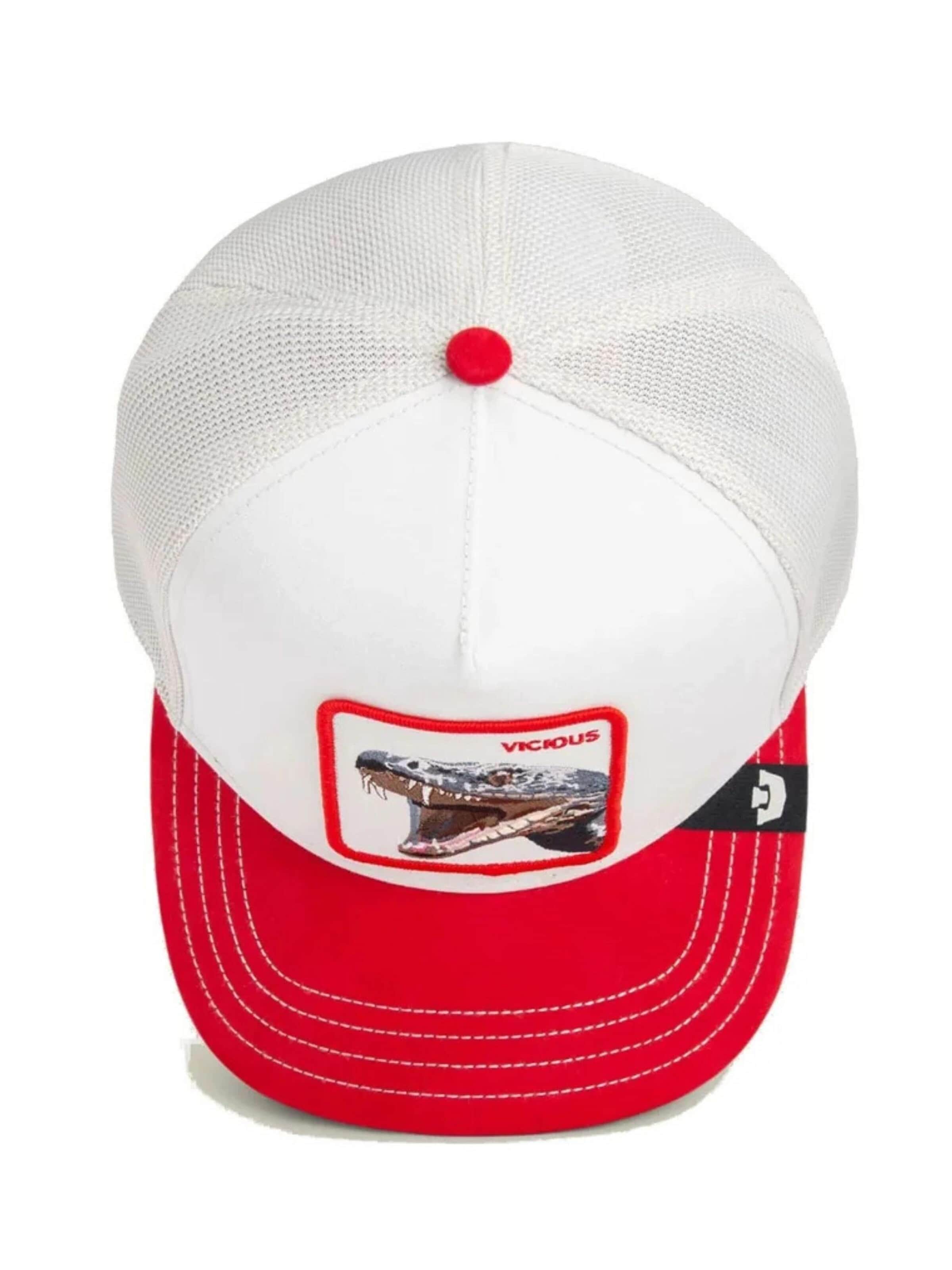 GOORIN Bros. Czapka z daszkiem 'Gorra goorin bros blanca serpiente suede visor snake trucker cap 3' w kolorze biały