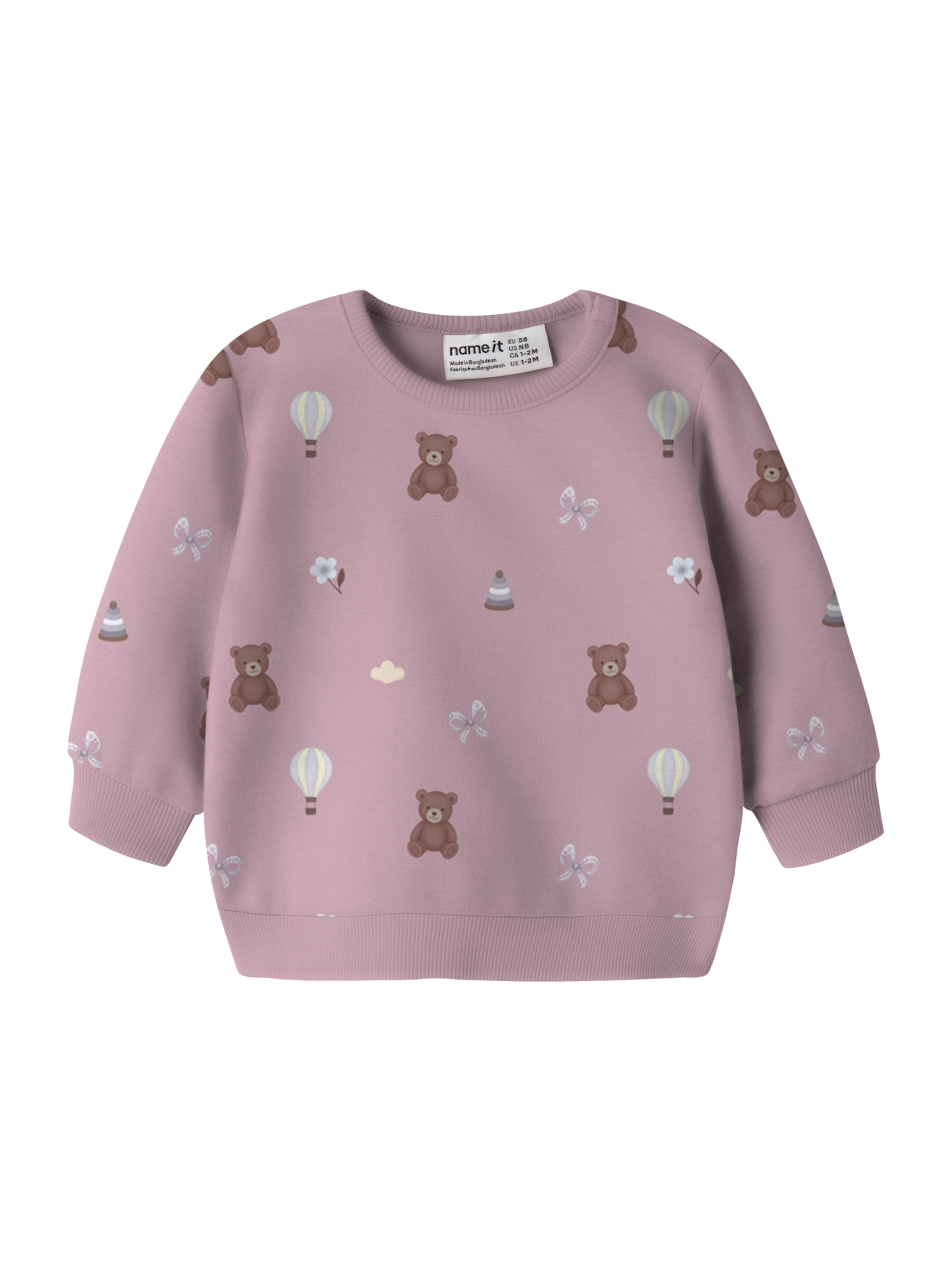 Felpa 'NBFRAGINE' di NAME IT in lilla: frontale