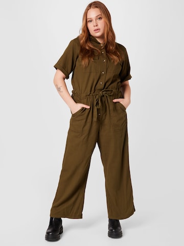 Dorothy Perkins Curve Jumpsuit in Brown: front