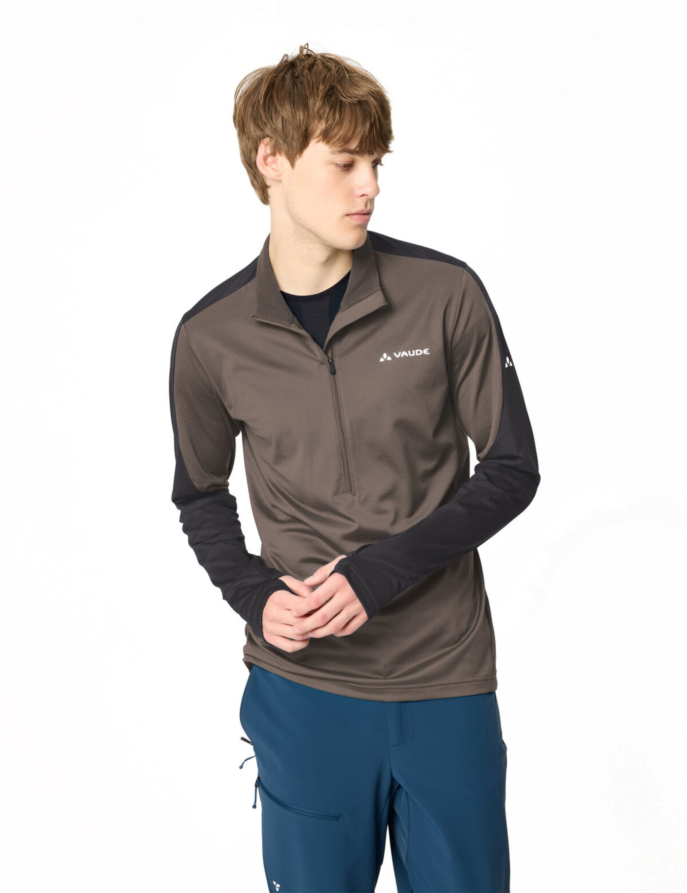 VAUDE Sports sweater 'Livigno' in Black