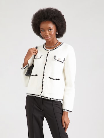 Derhy Gebreid vest 'BALI' in Wit: voorkant