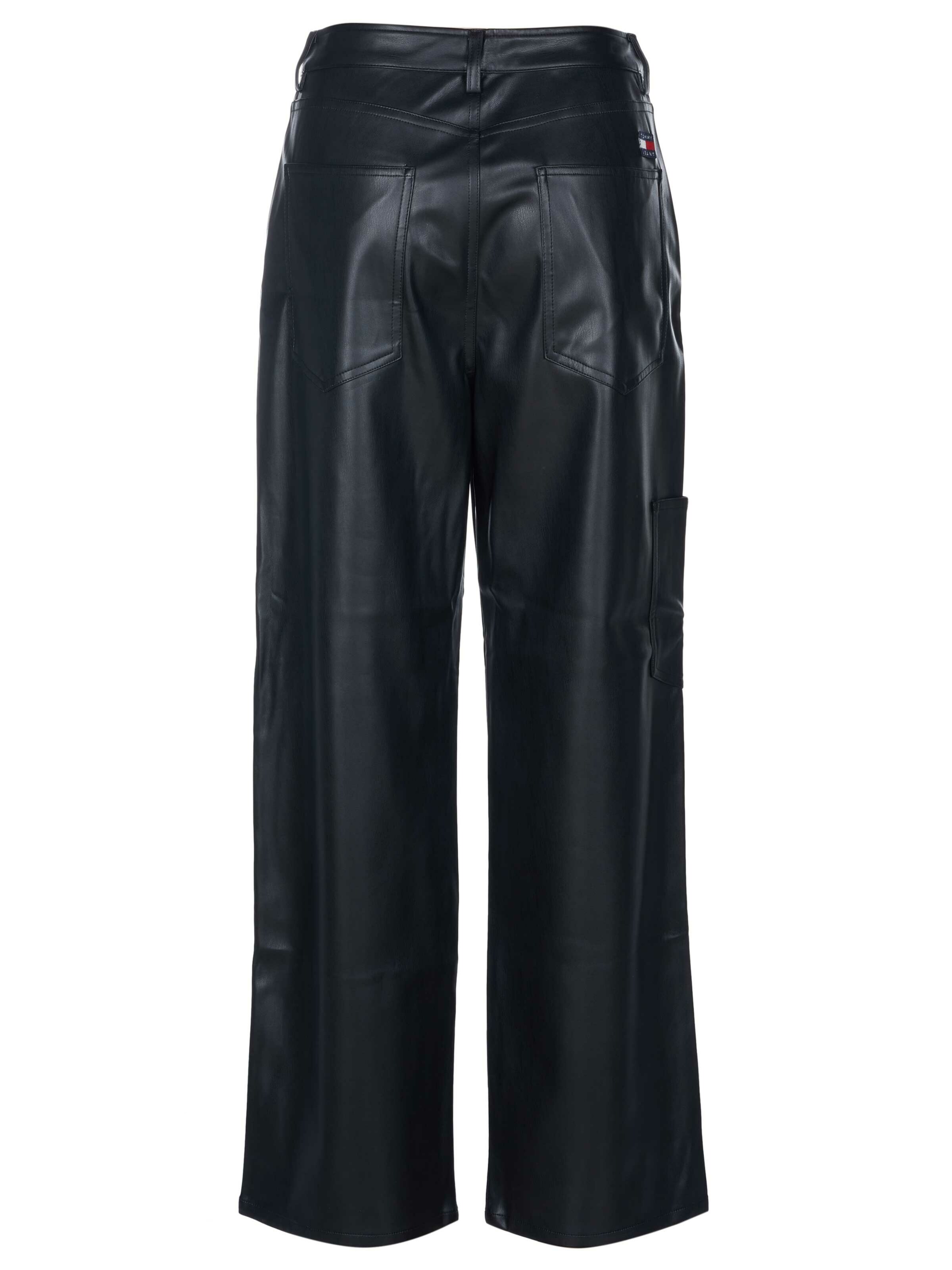 TOMMY HILFIGER Wide leg Cargobroek in Zwart