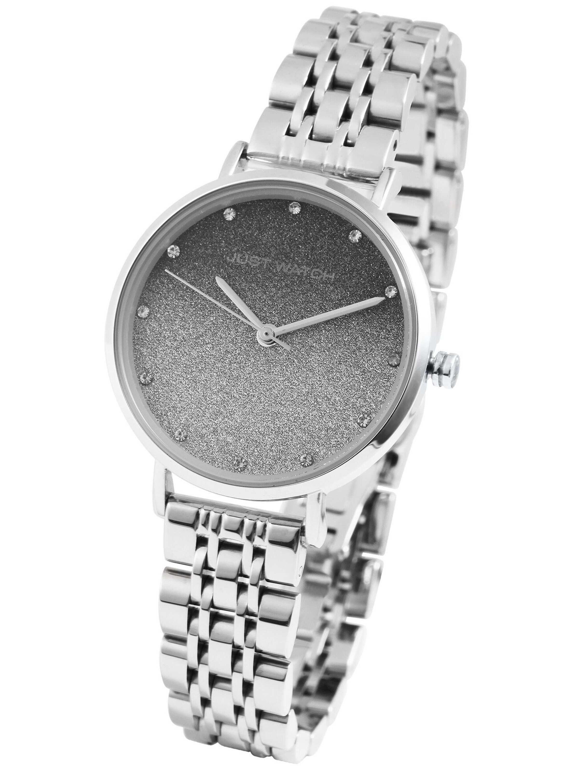 Just Watch Analoguhr 'mit Edelstahlarmband, 3 ATM'‌‌‌‌‌ in Silber