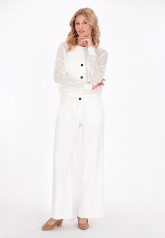 Cardigan Usha en blanc