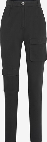4funkyflavours Skinny Pleat-Front Pants 'Nowhere' in Black: front