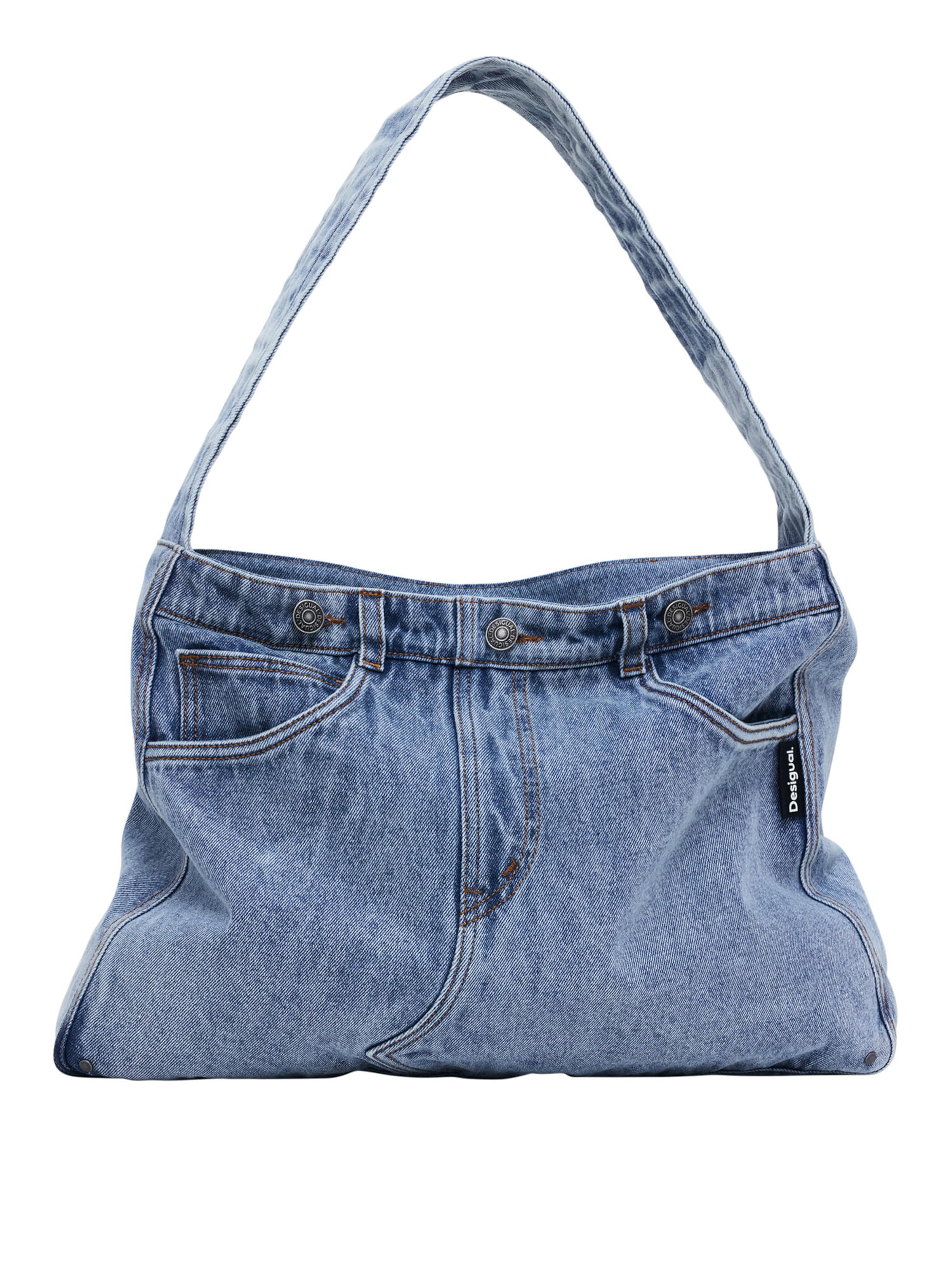 Desigual Torba na ramię w kolorze niebieski: przód