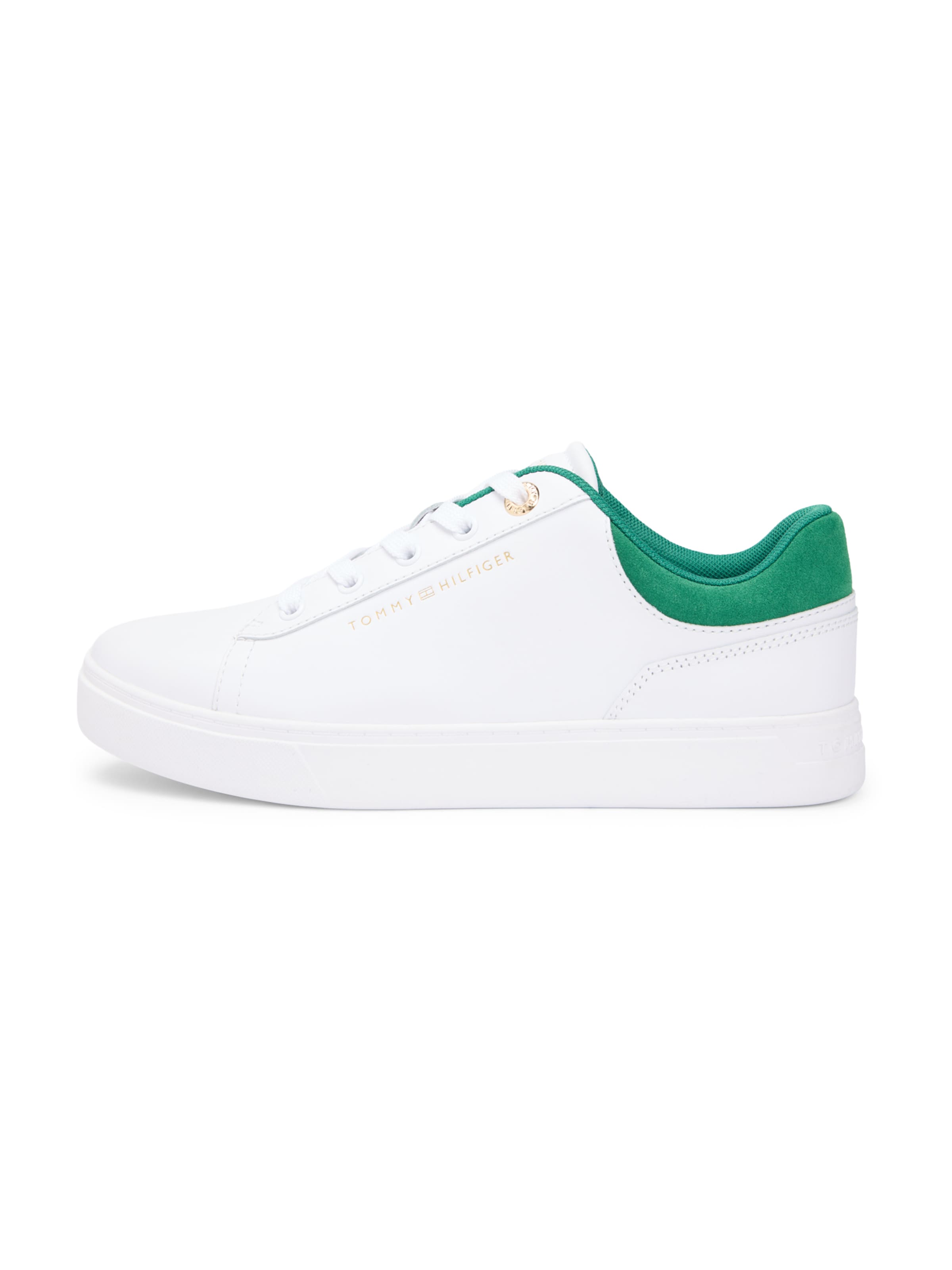 Sneaker low de la TOMMY HILFIGER pe alb: față