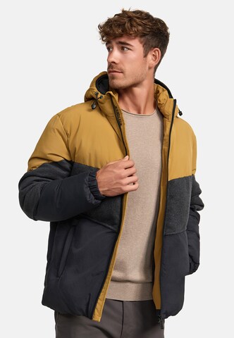 INDICODE JEANS Winter Jacket 'Urban' in Yellow