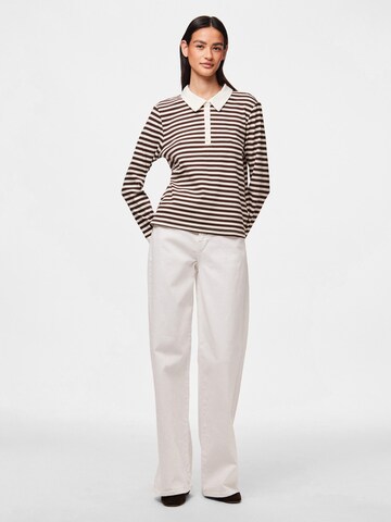 PIECES Shirt 'PCDonna' in Brown