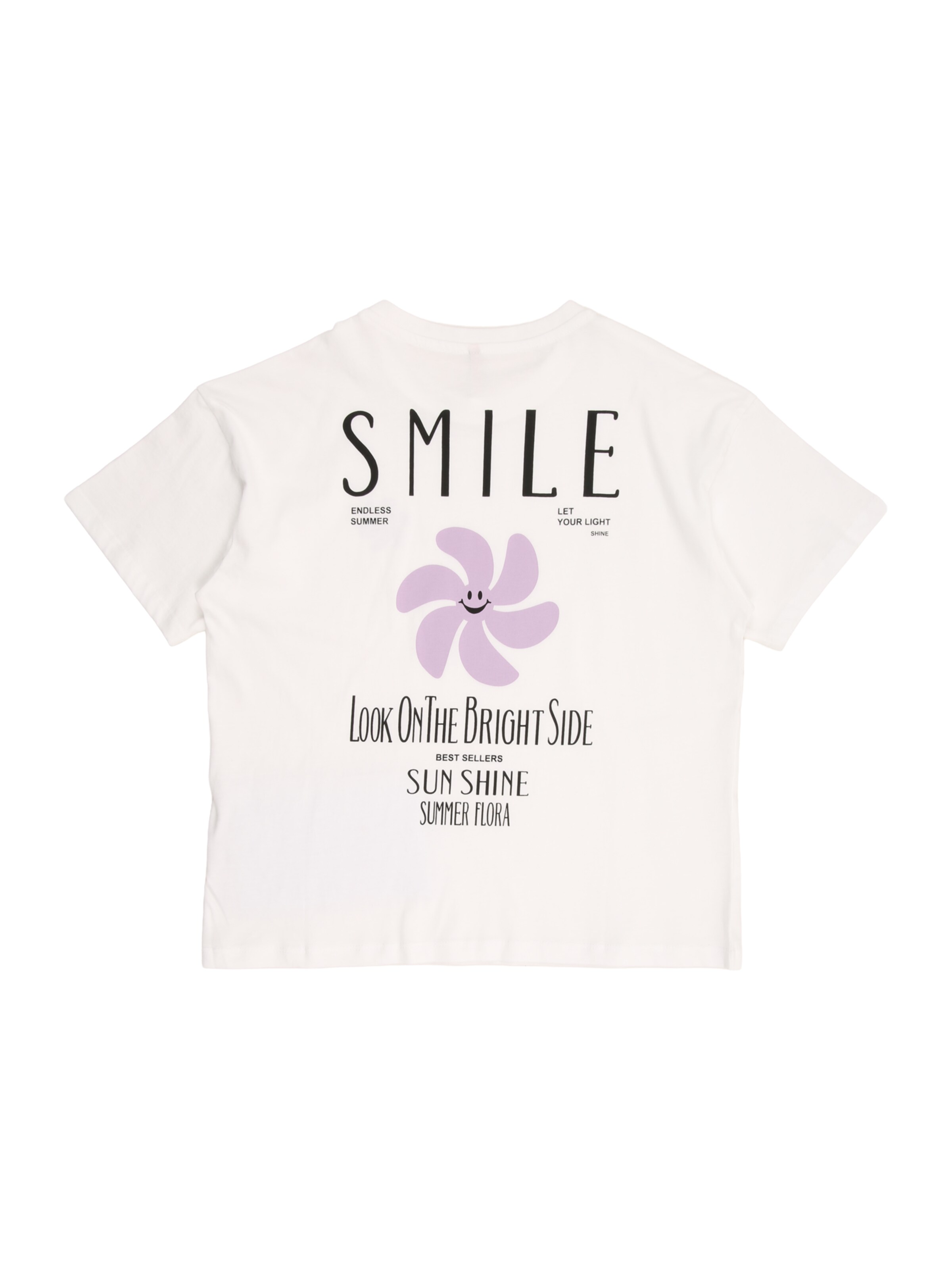 T-Shirt 'KOGSUN-VERAS FLOWER' ONLY GIRLS en blanc