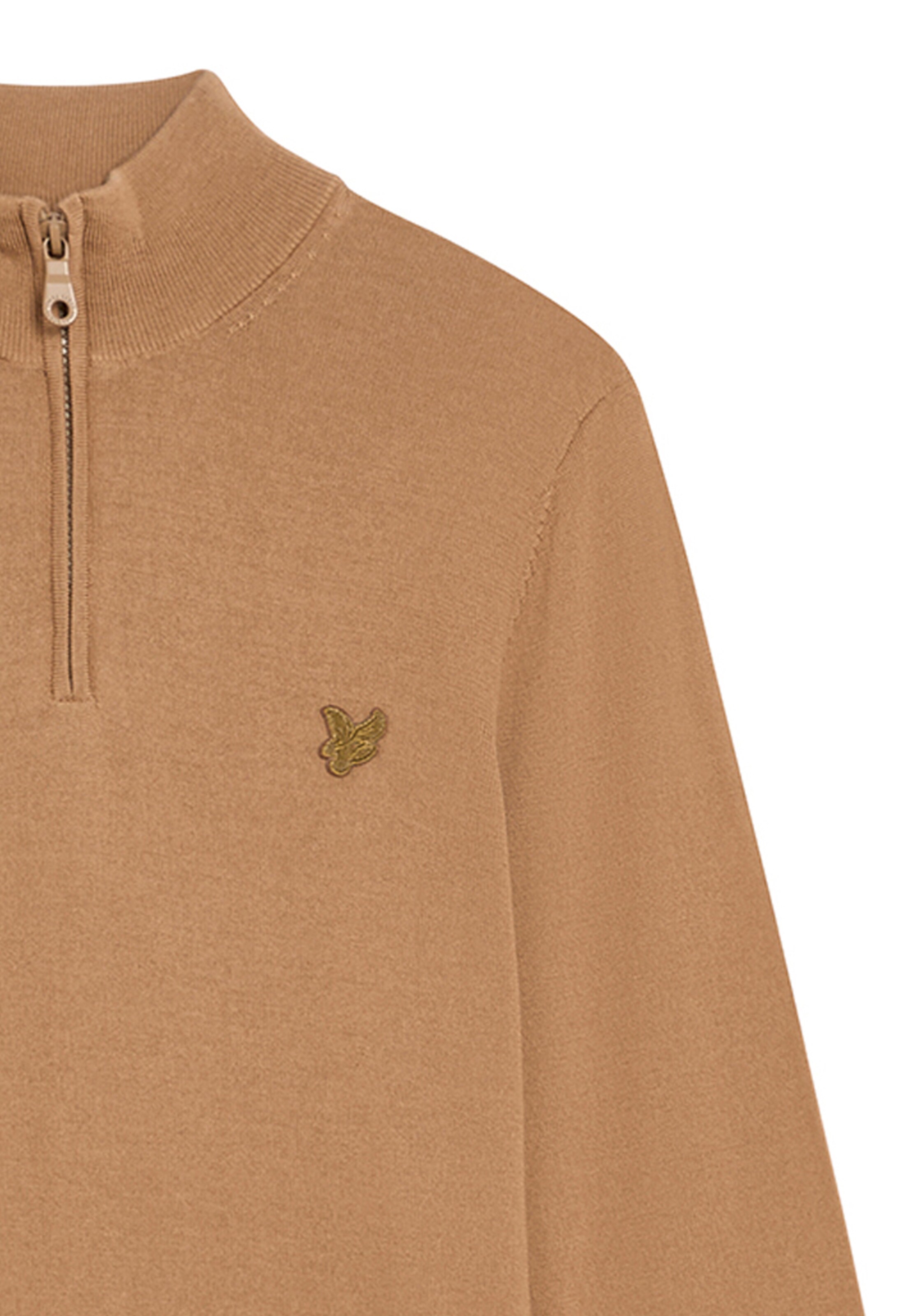 Lyle & Scott Trui 'Tonal Eagle' in Beige