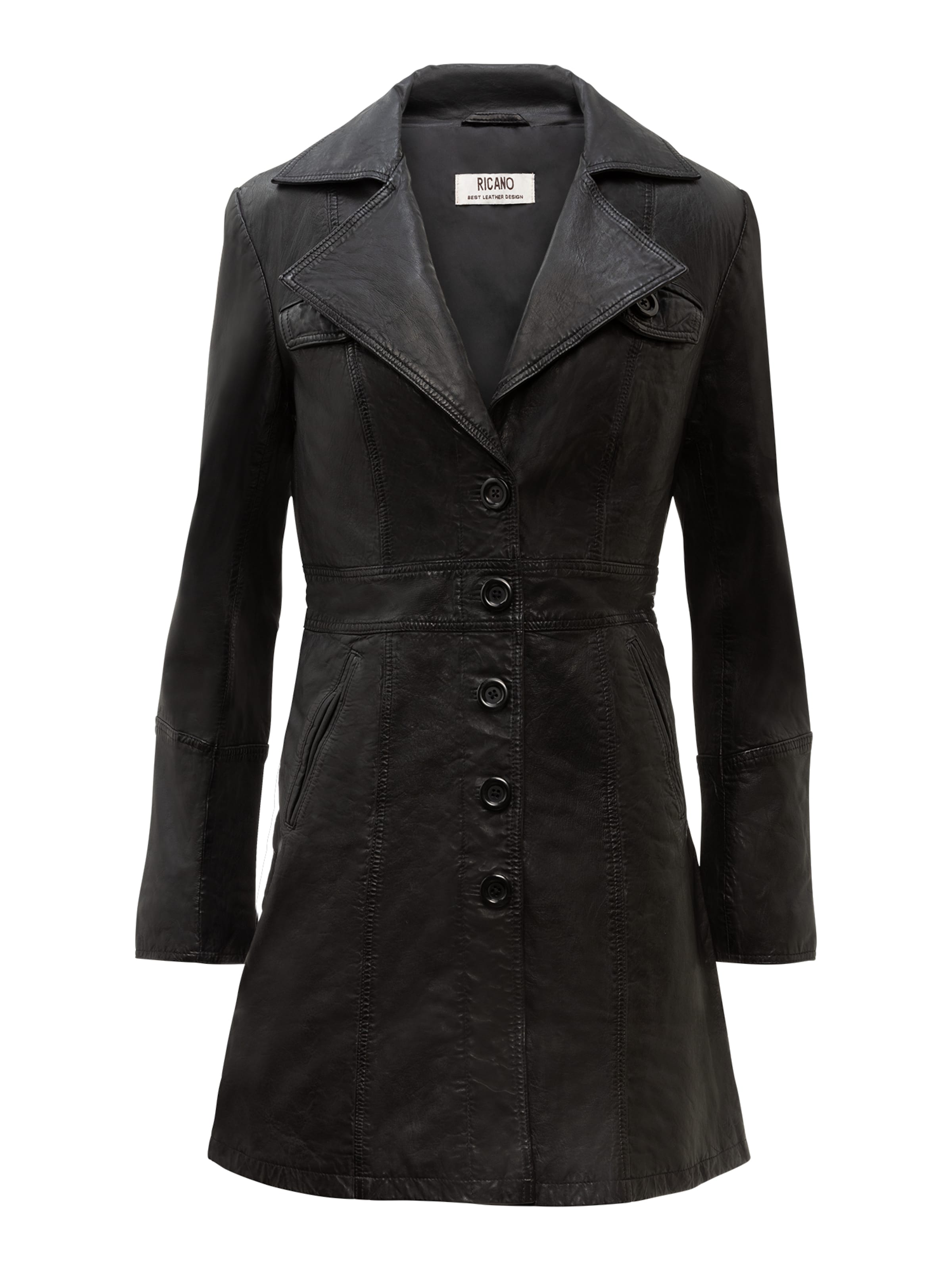 Cappotto di mezza stagione di RICANO in nero: frontale